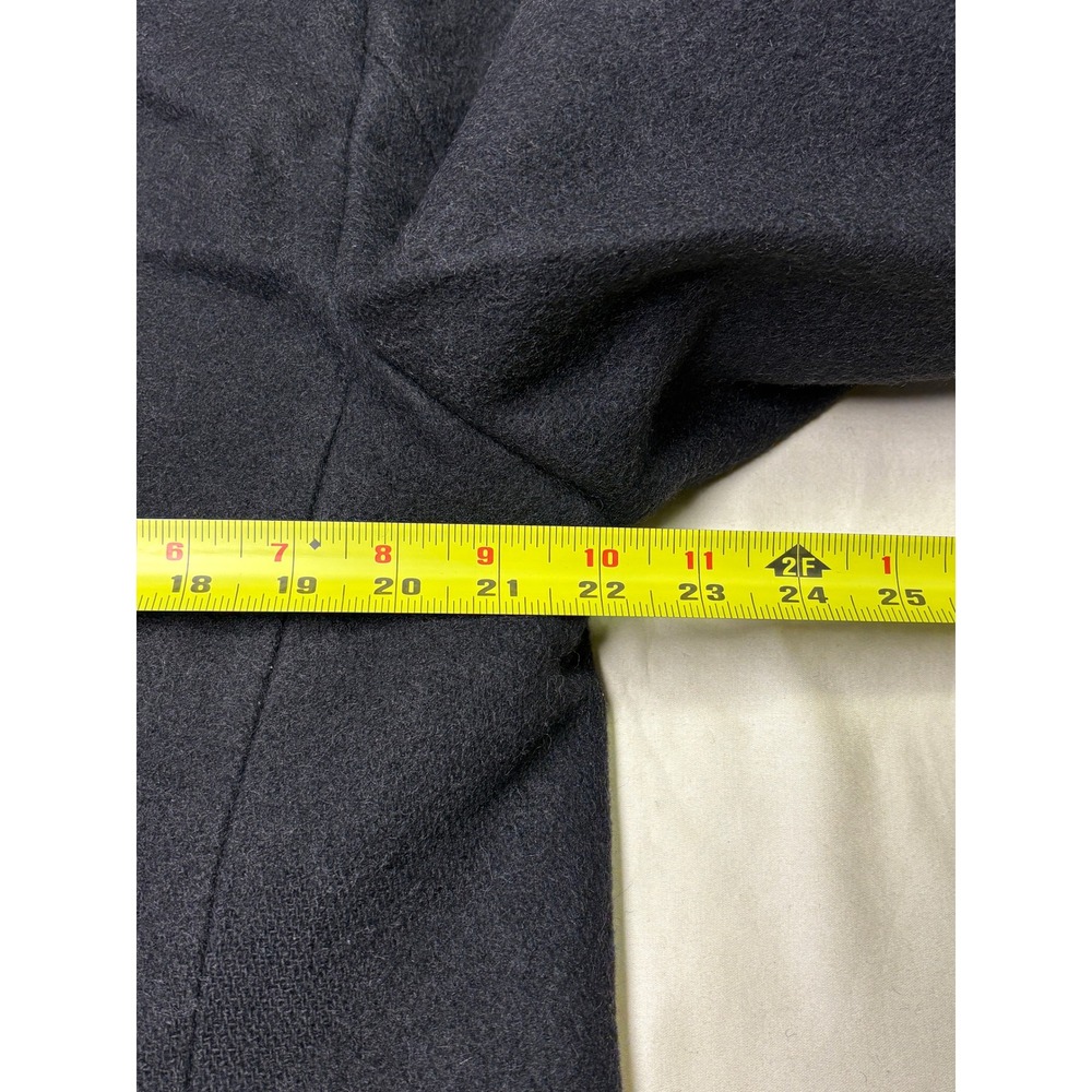 Vintage Sterlingwear Anchor Collection Mens Pea Coat Black Wool USMS 42R USA - Picture 9 of 11